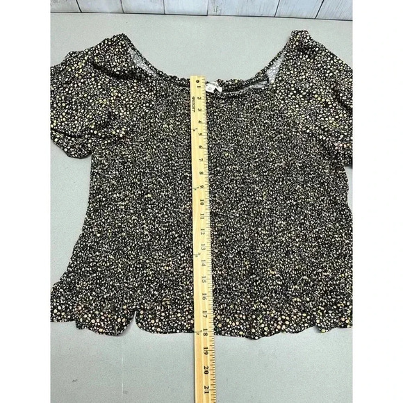 GOODTHREADS WOMENS SIZE XXL SCOOP NECK STRETCHY PUFFY SHOULDERS BLOUSE - Picture 4 of 10